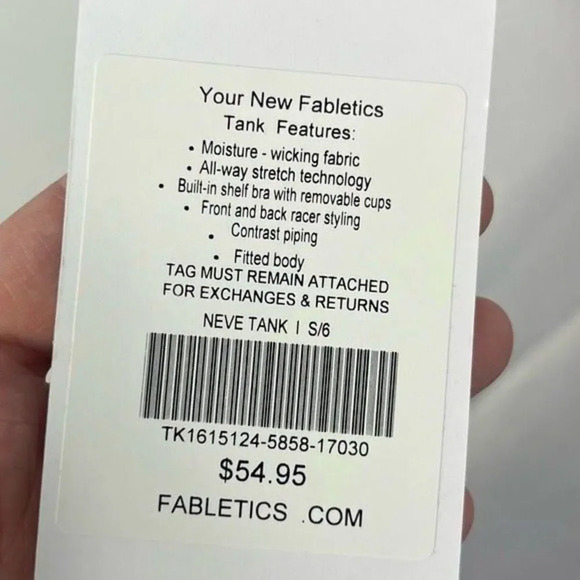 Fabletics Purple & Black Neve Fitted Athletic Tank Top S - Picture 4 of 4